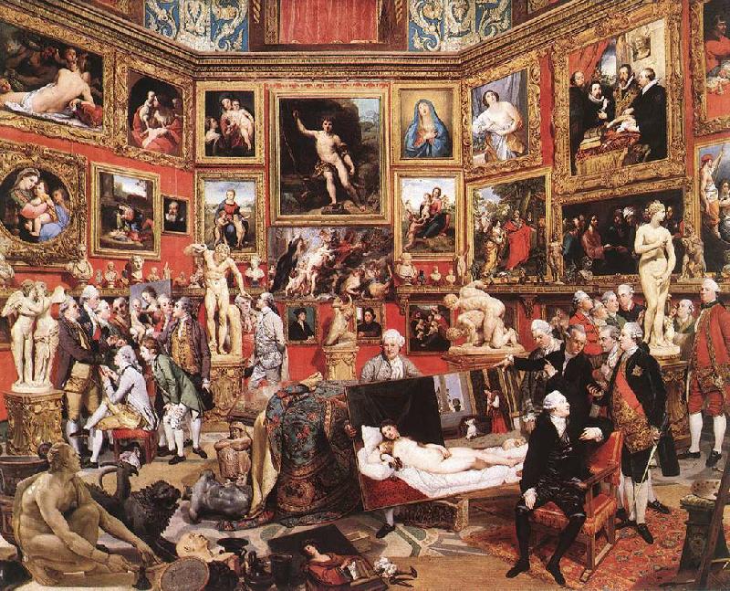 ZOFFANY  Johann The Tribuna of the Uffizi